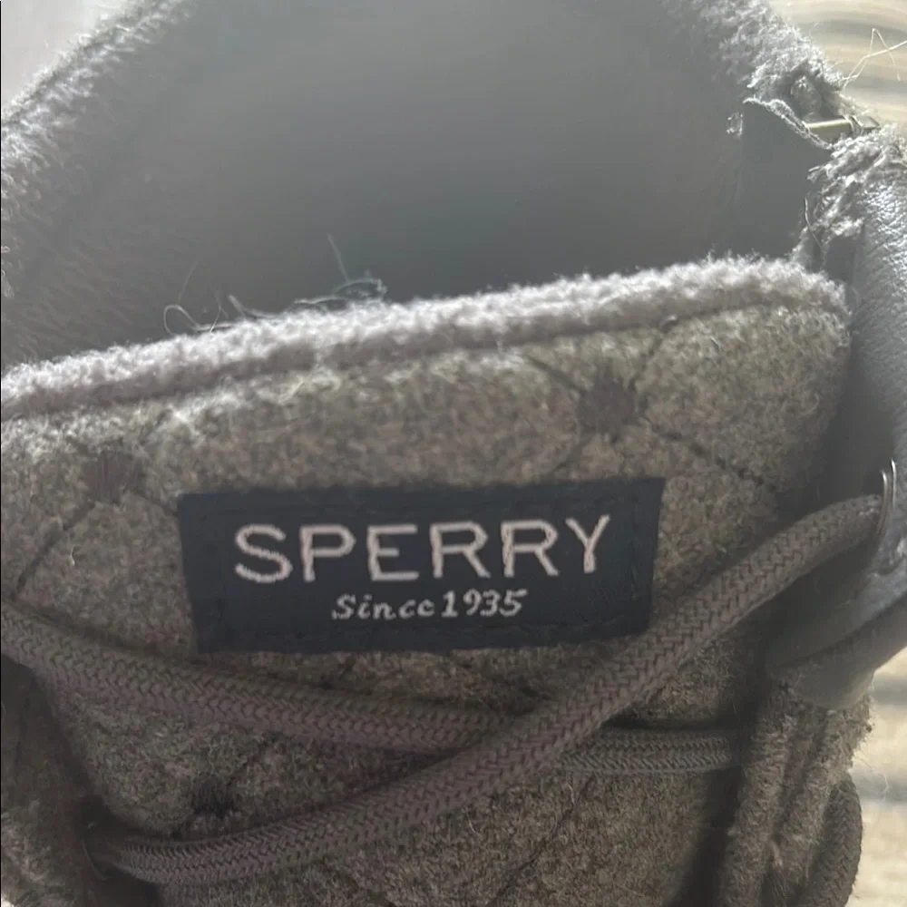 Sperry Charcoal and Taupe Duck Boots - Picture 2 of 7